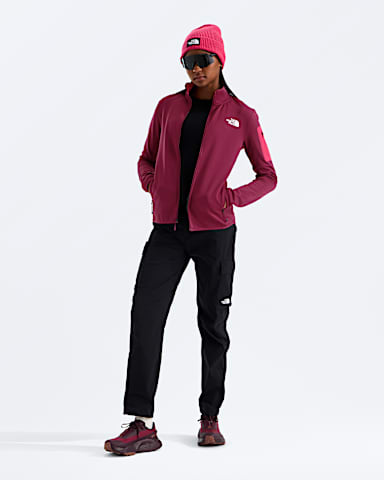 Womens Mistyescape Fleece TNF Burgundy Crush HERO2