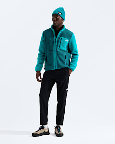 Mens Yumiori FullZip TNF Restorative Teal Pacific Teal HERO2