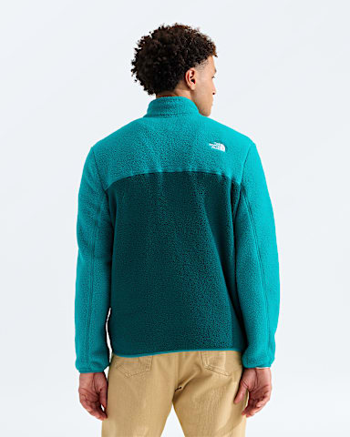 Mens Yumiori Zip TNF Pacific Teal Restorative Teal BACK