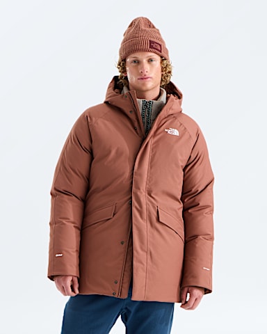 Mens Explore Farther Parka TNF Copper Silt Main