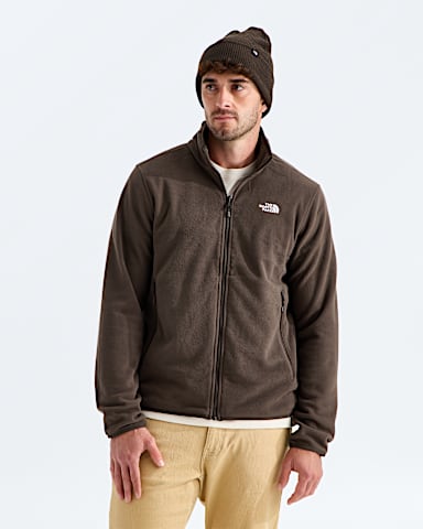 Mens Glacier Fleece Jacket TNF Dark Chestnut Main