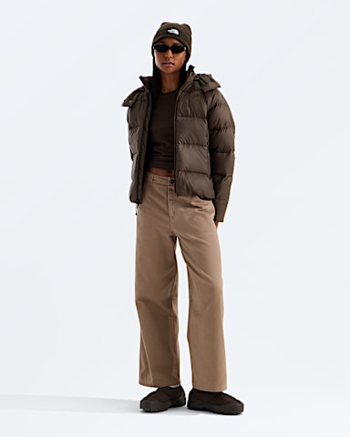 Womens Hydrenalite City Down Hooded Jacket TNF Dark Chestnut HERO2