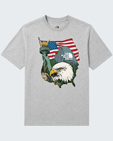 Unisex TNFUSA Relaxed Short Sleeve Tee TNF TNF Pale Grey Heather Main