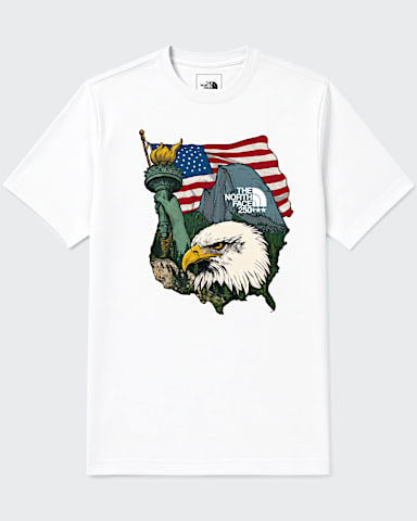 Teen TNFUSA Relaxed Short Sleeve Tee TNF TNF White Main