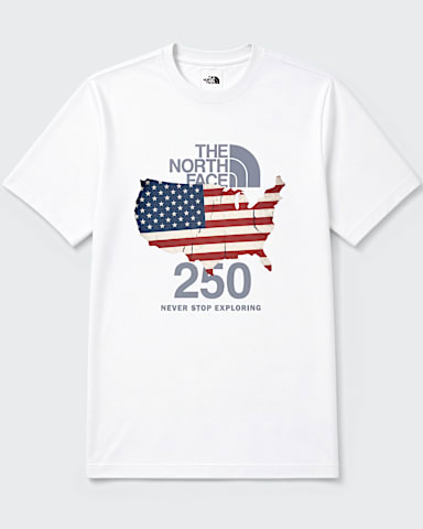 Unisex TNFUSA Relaxed Short Sleeve Tee TNF TNF White Main