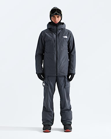Mens THERMOBALL Snow Triclimate Jacket TNF Anthracite Grey HERO2