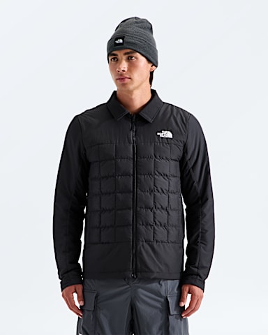 Mens THERMOBALL Snow Triclimate Jacket TNF Anthracite Grey MODELALT4
