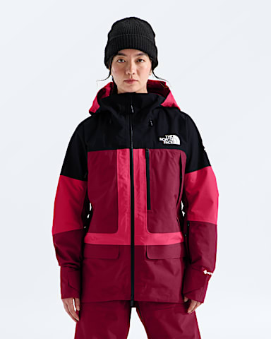 Manteau Summit Series Verbier GORETEX pour femmes TNF Lali GuranEcrasement BourgogneNoir TNF HERO