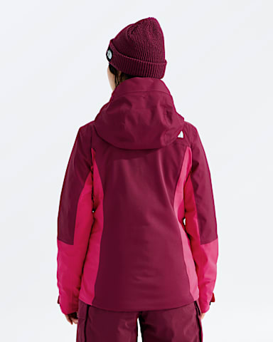 Womens Mount Bre Jacket TNF Burgundy CrushLali Guram BACK