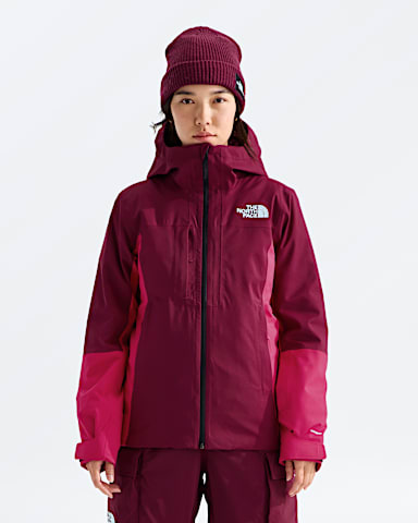 Womens Mount Bre Jacket TNF Burgundy CrushLali Guram HERO