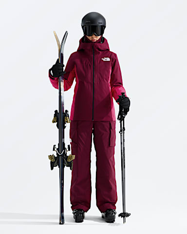 Womens Mount Bre Jacket TNF Burgundy CrushLali Guram HERO2