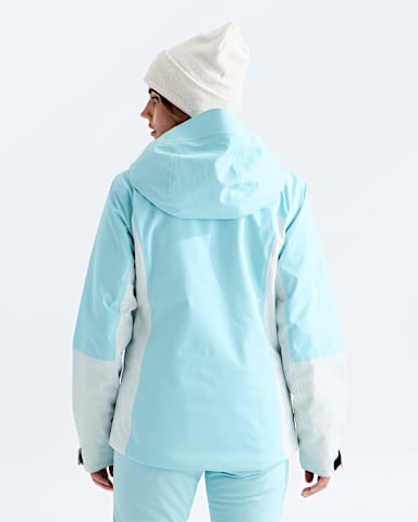 Womens Mount Bre Jacket TNF GlacierPearl Stone BACK