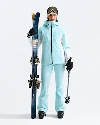 Womens Mount Bre Jacket TNF GlacierPearl Stone HERO2