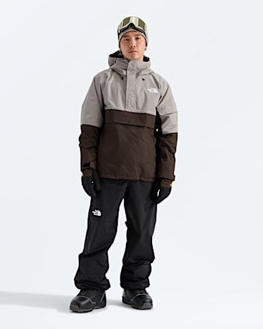 Mens Evryday Anorak TNF Stone SlabDark Chestnut HERO2