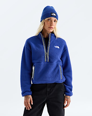 Womens TNF Fleeski Zip Pullover TNF Bold Blue Main
