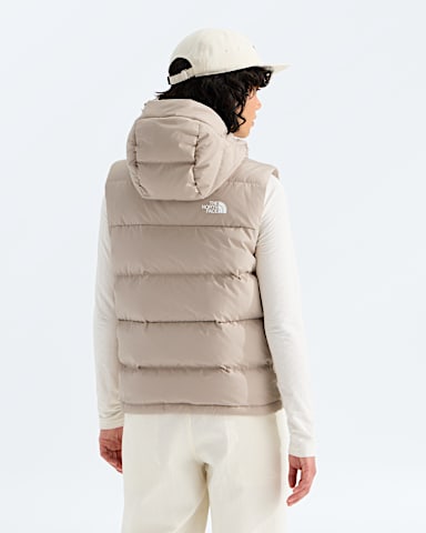 Womens Frost Fall Vest TNF Timeless Taupe BACK