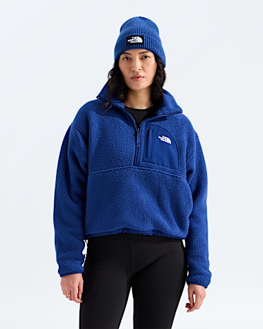 Womens Yumiori Off Peak Zip Jacket TNF Bold Blue Main