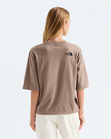 Womens Ski Embro Boxy ShortSleeve TeeGraphic TNF Garnet BACK