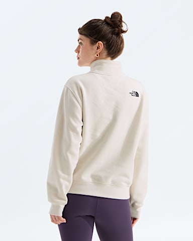 Womens Ski Embro Relaxed ZipGraphic TNF White Dune BACK