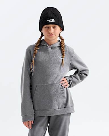 Boys  Girls Evolution Simple Dome Pullover Hoodie TNF TNF Pale Grey Heather HERO2