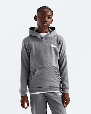 Boys  Girls Evolution Simple Dome Pullover Hoodie TNF TNF Pale Grey Heather HERO3
