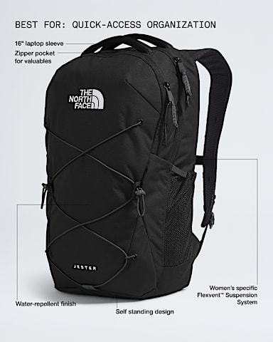 Womens Jester Backpack 27L TNF TNF Black HERO2