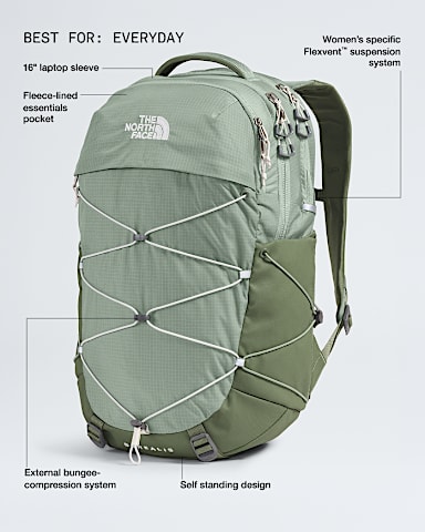Sac dos Borealis pour femme TNF Mousse ArdoiseBrume Ecorce HERO2