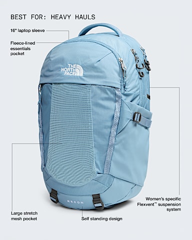 Sac  dos Recon pour femmes TNF Turquoise Pale HERO2