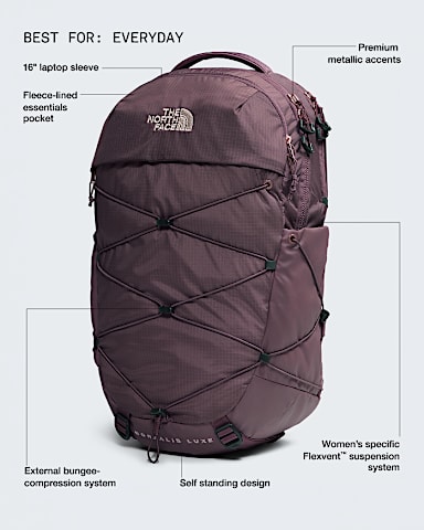 Womens Borealis Luxe TNF Deep BurgundyBurnt Coral HERO2