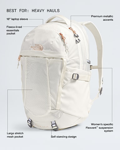 Womens Recon Luxe TNF White DuneBurnt Coral Metallic HERO2