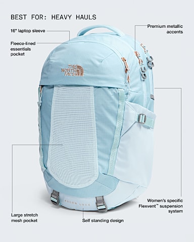 Womens Recon Luxe TNF GlacierBurnt Coral Metallic HERO2