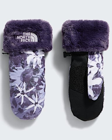 Girls Shasta Mitts TNF Endless Dusk Moon Florals Print HERO