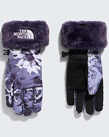 Girls Shasta Gloves TNF Endless Dusk Moon Florals Print HERO