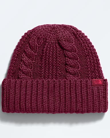 Womens Oh Mega Beanie TNF Burgundy Crush HERO