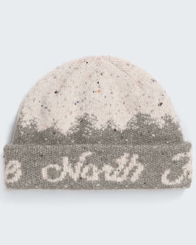 Cabin Mountainscape Beanie TNF Stone SlabWhite Dune HERO