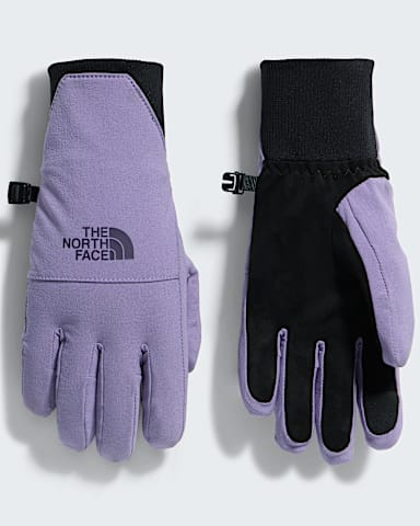 Womens Shelbe Raschel Etip Gloves TNF Grounded Plum HERO
