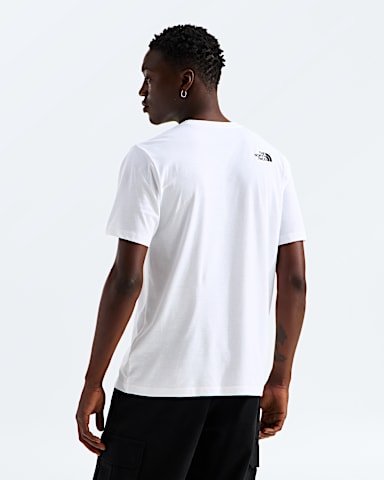 Mens Bracket Logo Regular ShortSleeve Tee TNF TNF White BACK