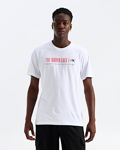 Mens Bracket Logo Regular ShortSleeve Tee TNF TNF White Main