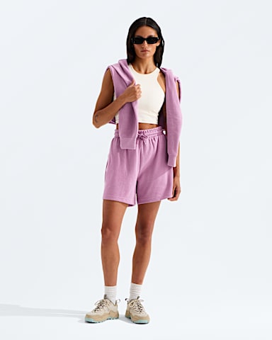 Short TNF en tricot double pour femmes TNF Lavande Discret HERO2