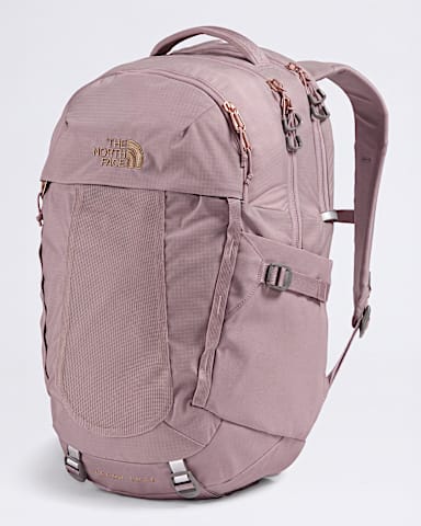 Womens Recon Luxe Backpack 30L TNF Metal PinkBurnt Coral Metallic FRONT34