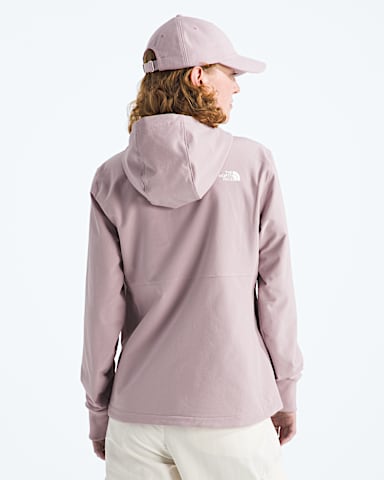Womens Shelbe Raschel Hoodie TNF Metal Pink BACK
