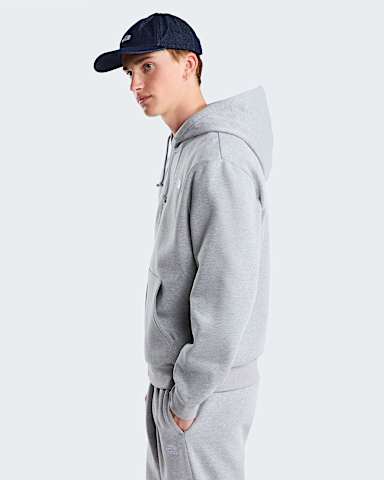 Mens Evolution Simple Dome Regular Full Zip Hoodie TNF TNF Pale Grey Heather ALT2