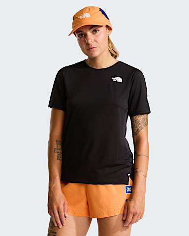 Chandail manches courtes Summit Series High Trail pour femmes TNF Noir TNF HERO