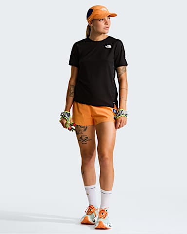 Chandail manches courtes Summit Series High Trail pour femmes TNF Noir TNF HERO2