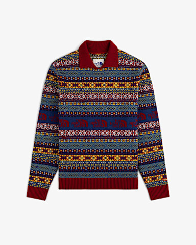 TNF X Aim Leon Dore Jacquard Sweater TNF Multi Color Main