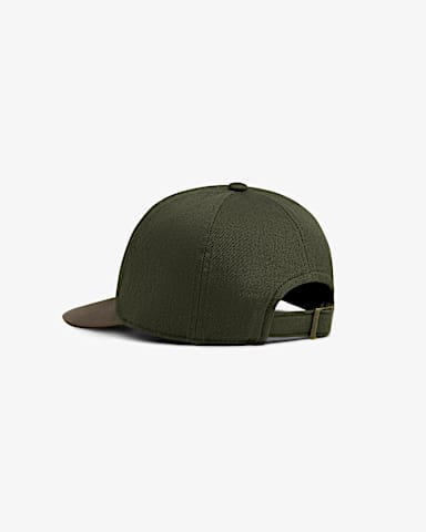 TNF X Aim Leon Dore Leather Cap TNF New Taupe Green BACK