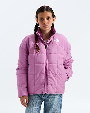 Girls Reversible Shasta FullZip Jacket TNF Hushed Lavender  Chroma Purple Main