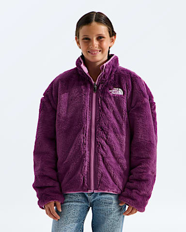 Girls Reversible Shasta FullZip Jacket TNF Hushed Lavender  Chroma Purple HEROREV