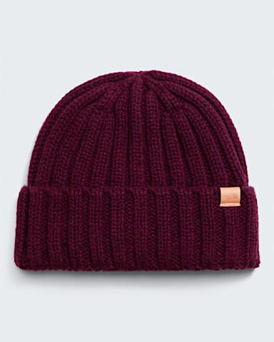 Merino Wool Beanie TNF Deep Burgundy HERO