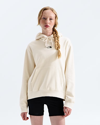 Womens TNF Double Knit Hoodie TNF White Dune HERO